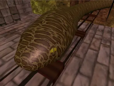 Snake Python Low-poly 3D model