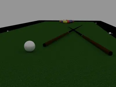 Pool Table 3D model get
