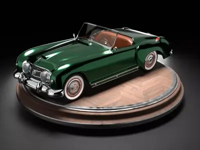 Nash-Healey 1957  3D model