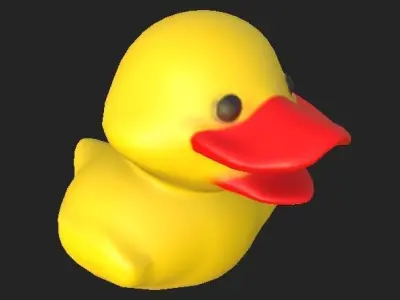 Rubber duckie Free low-poly 3D model