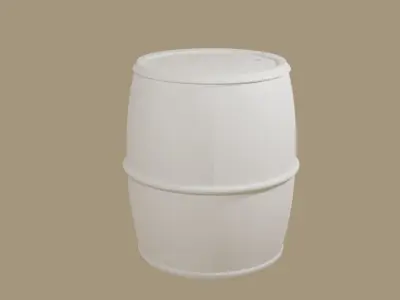 wooden barrel Free low-poly 3D model