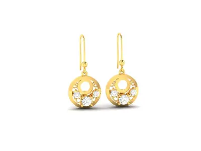 Women Diamond Earrings 3D print model