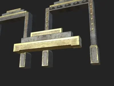 Door Frame Low-poly 3D model
