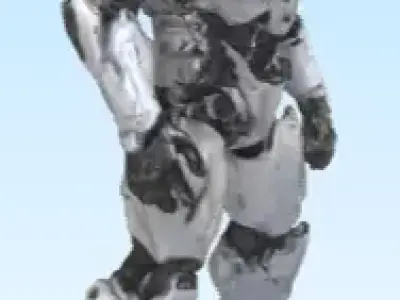 Cybernetic Elite Exo Soldier 3D Character Model 3D print model