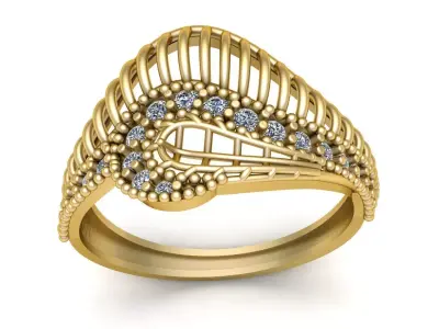 Engagement Ring For Women 3d Printable Model 3D print model