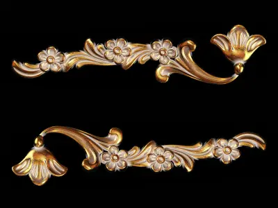 Classic carved 090 3D model