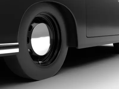 Porsche 356 1300 1952 3d model 3D model