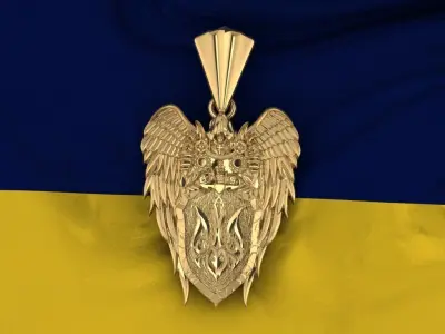 trident angel 3D print model