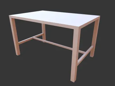 Table Low-poly 3D model get