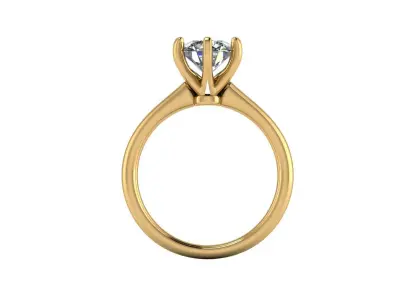 Solitaire Diamond Ring R10 3D print model