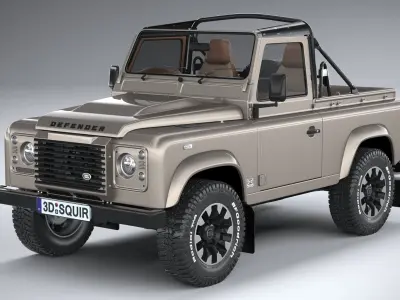 Land Rover Defender Classic V8 Soft Top 2025 3D model
