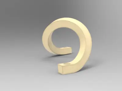 Lix Candlestick Low-poly 3D model