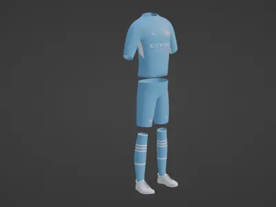 Manchester City Sportwear Low-poly 3D model