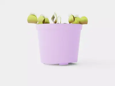 Dionaea muscipula Low-poly 3D model