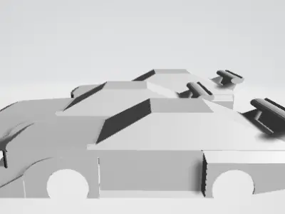 Customizable Car 3D Model Project GRPB SQS1E2 Bundle 3D print model