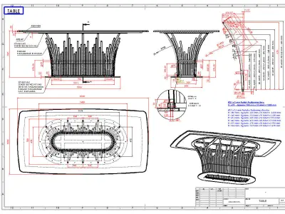 TABLE - mirror glossy stainless 3D model