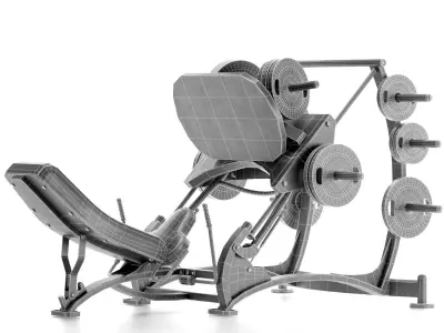Gym Equipment LEG PRESS BRIDGE   3D model