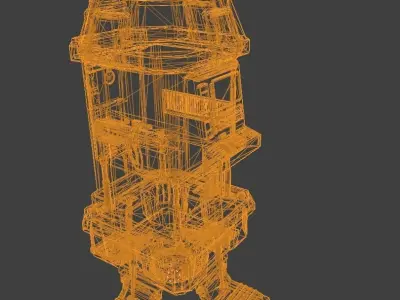 seismic refractor  Low-poly 3D model