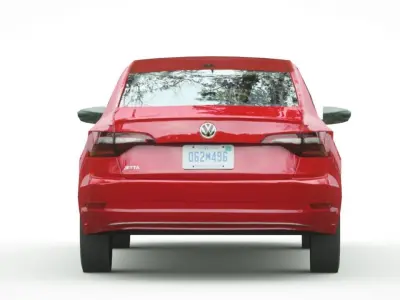 Volkswagen Jetta 2019 Low-poly 3D model