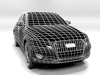 AUDI Q5 2013 LOWPOLY Low-poly 3D model