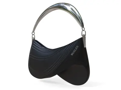 Casey Cadwallader Mugler Bag Black Low-poly 3D model