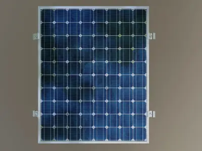 6-Solar Panel 50Wp 670x540x20mm 3D model
