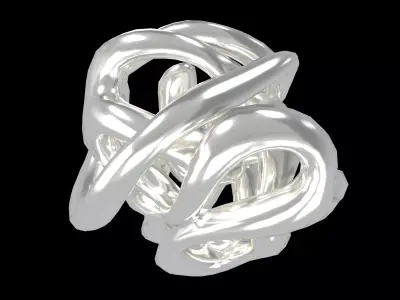 Abstract Heart Shape v2 001 Low-poly 3D model