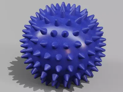 Massage ball 6 colors 3D model