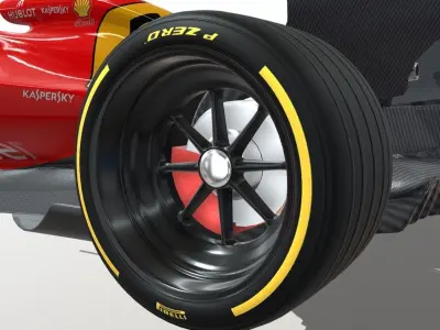 Formula 1 Concept Low-poly 3D model