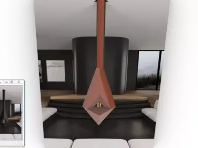 CNC Aluminum Cladding Exterior Siding 3D Building Panel  3D model