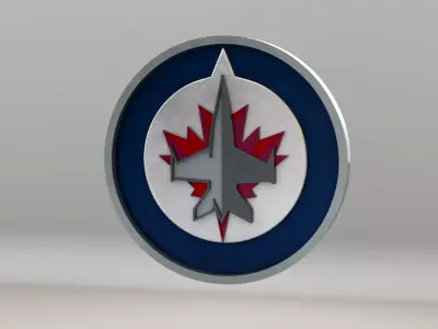 NHL Winnipeg Jets Team Logo 3D model