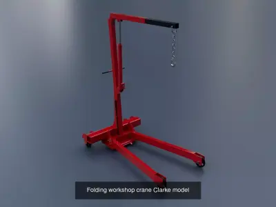 Exclusive Collection of Equipment and Tools for a Car Garage 3D Model Pack