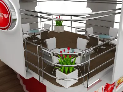 Booth Exhibition Stand a543a 3D model