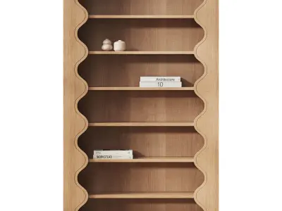 Katie Hodges Scalloped Bookcase 3D model