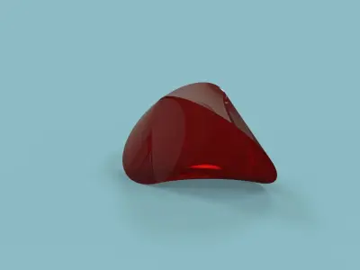 Oloid gemstone 3D model