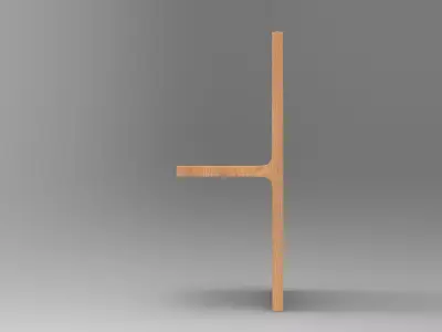 Nugre Table Low-poly 3D model