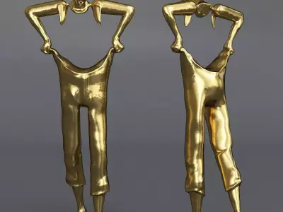 decorative figure Low-poly 3D model
