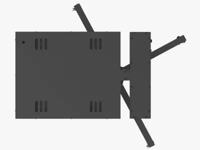 VEVOR Flash Dryer 16x16 Inch 1700W Flash Dryer Screen Printing 3D model