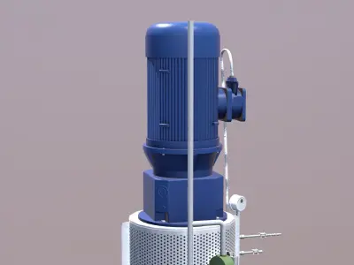 Filter Vessel Low-poly 3D model