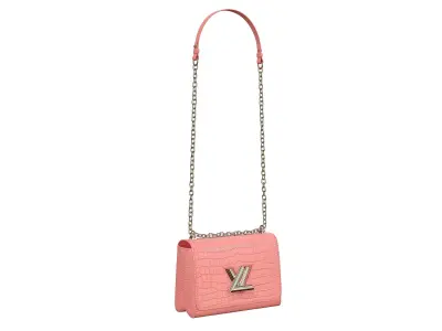 Louis Vuitton Bag Twist Crocodile Rose 3D model