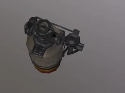 OxygenTank Low-poly 3D model