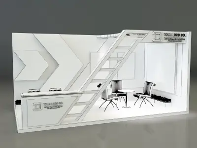 Booth Exhibition Stand a324a 3D model