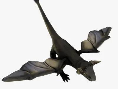Fantasy Dragon Low-poly Low-poly 3D model