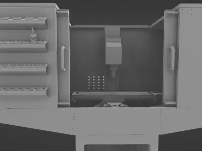 CNC Mill Enclosure for Grizzly G0704 or Optimum BF20 Mills 3D print model
