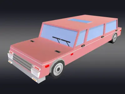 Cartoonish Car 3D model