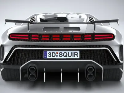 LowPoly Bugatti Centodieci 2020 Low-poly 3D model