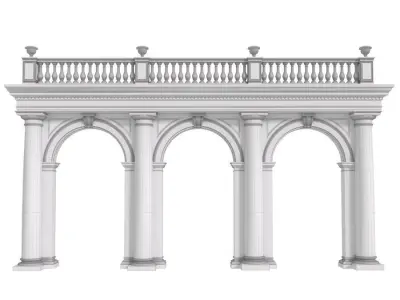 Arched doorway Arcade 3D model