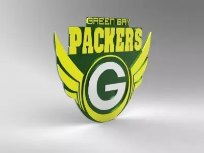 Request Green bay packers logo Free 3D model