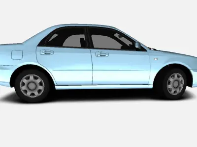 Subaru Impreza GDB 15I FWD JDM 2003 Gameready Low-poly 3D model