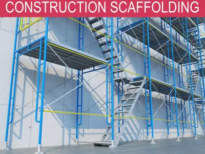 construction scaffolding 3D model
